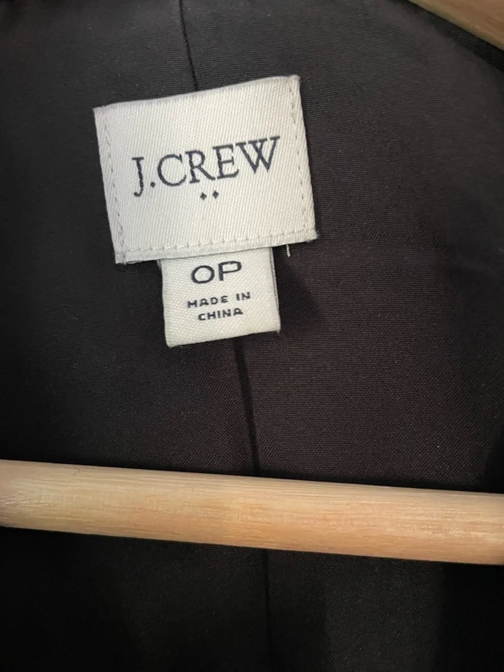 J. Crew Black Wool Peacoat with Zip Closure - Picture 3 of 3